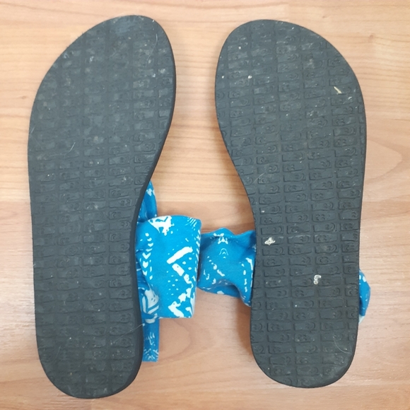 SANUK Royal blue and white fabric upper yoga mat footbed - Picture 2 of 7